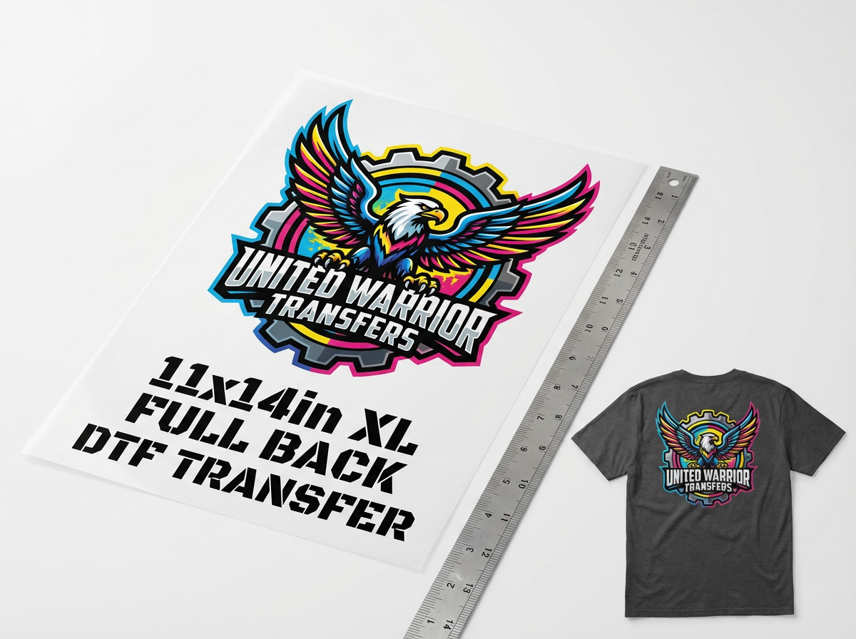 Custom DTF Transfer 11x14in XL Full Back